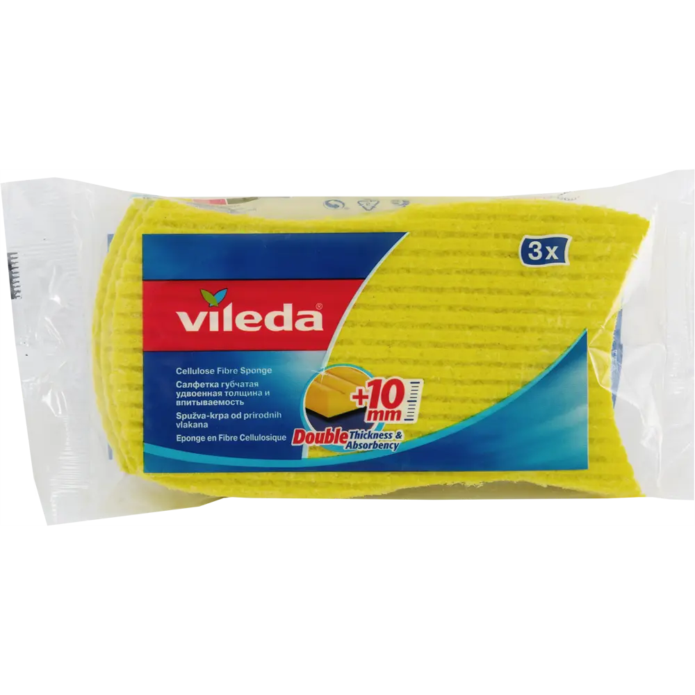 Тряпка губчатая Виледа 3 шт 82433854 STLM-2043289 VILEDA  - Вид №3