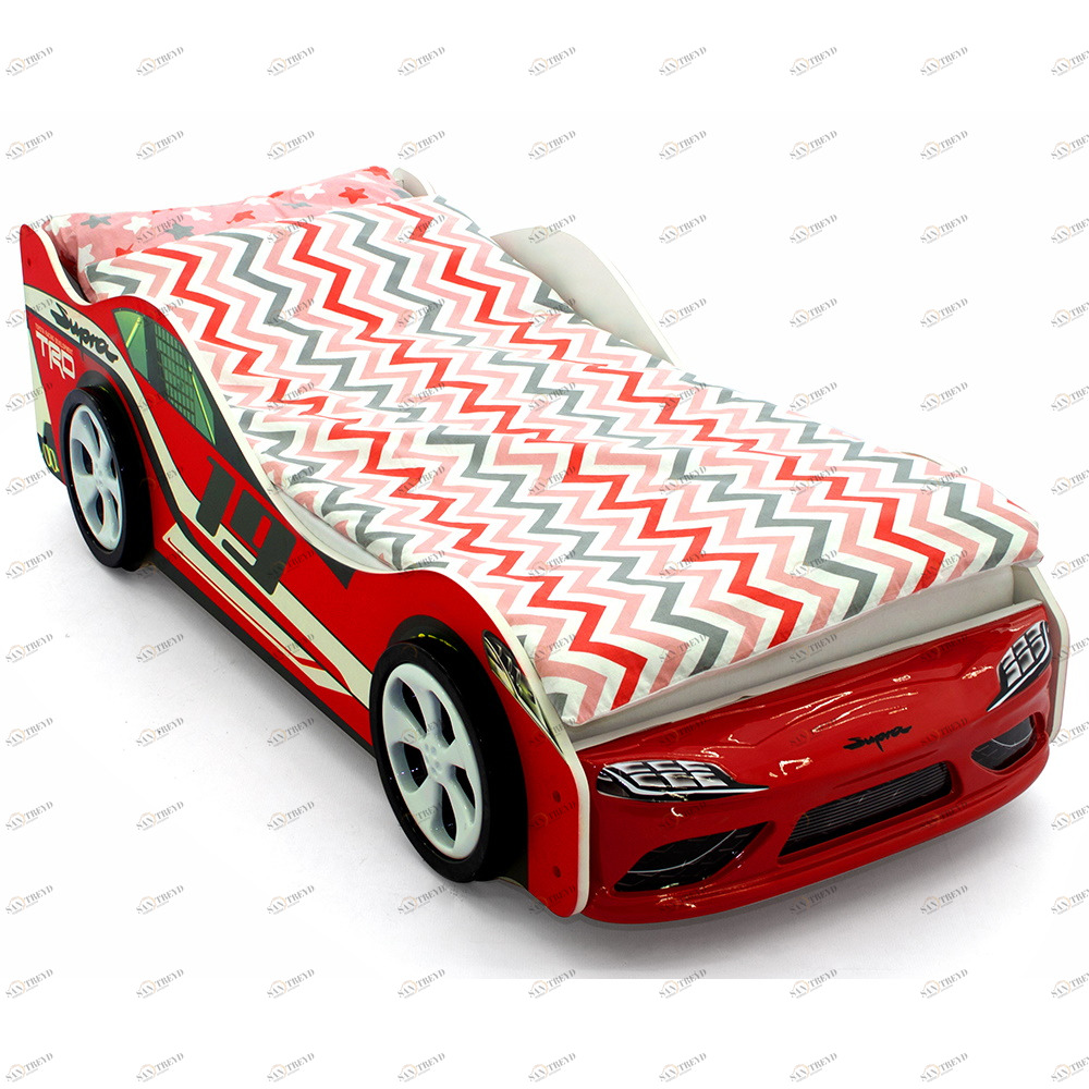 Детская кровать-машина красная "Супра" БЕЛЬМАРКО  00-3873169 Красный Santreyd 