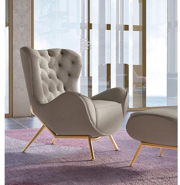 VOLPI Стеганое кресло с подлокотниками Luigi volpi Lv-22002 - Вид №2