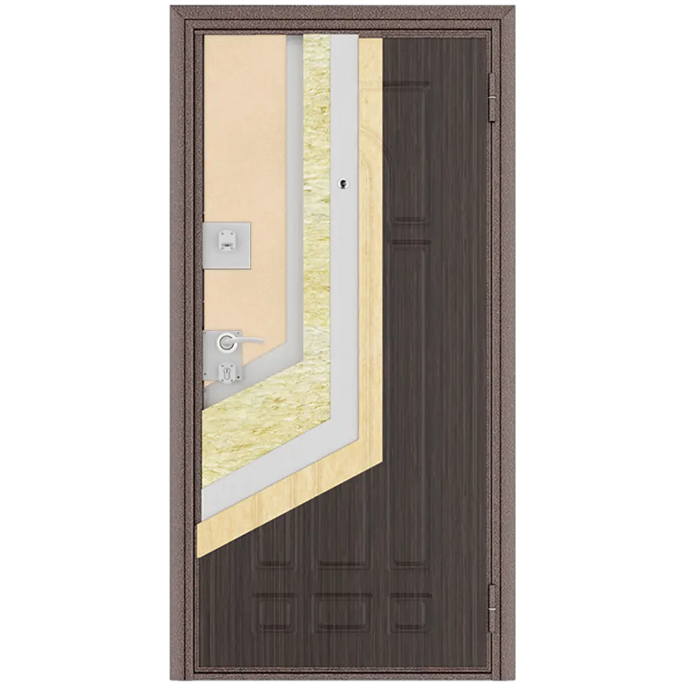 Дверь входная металлическая Оптим 88x205 см левая венге 84226057 STLM-2069794 DOORHAN  - Вид №6