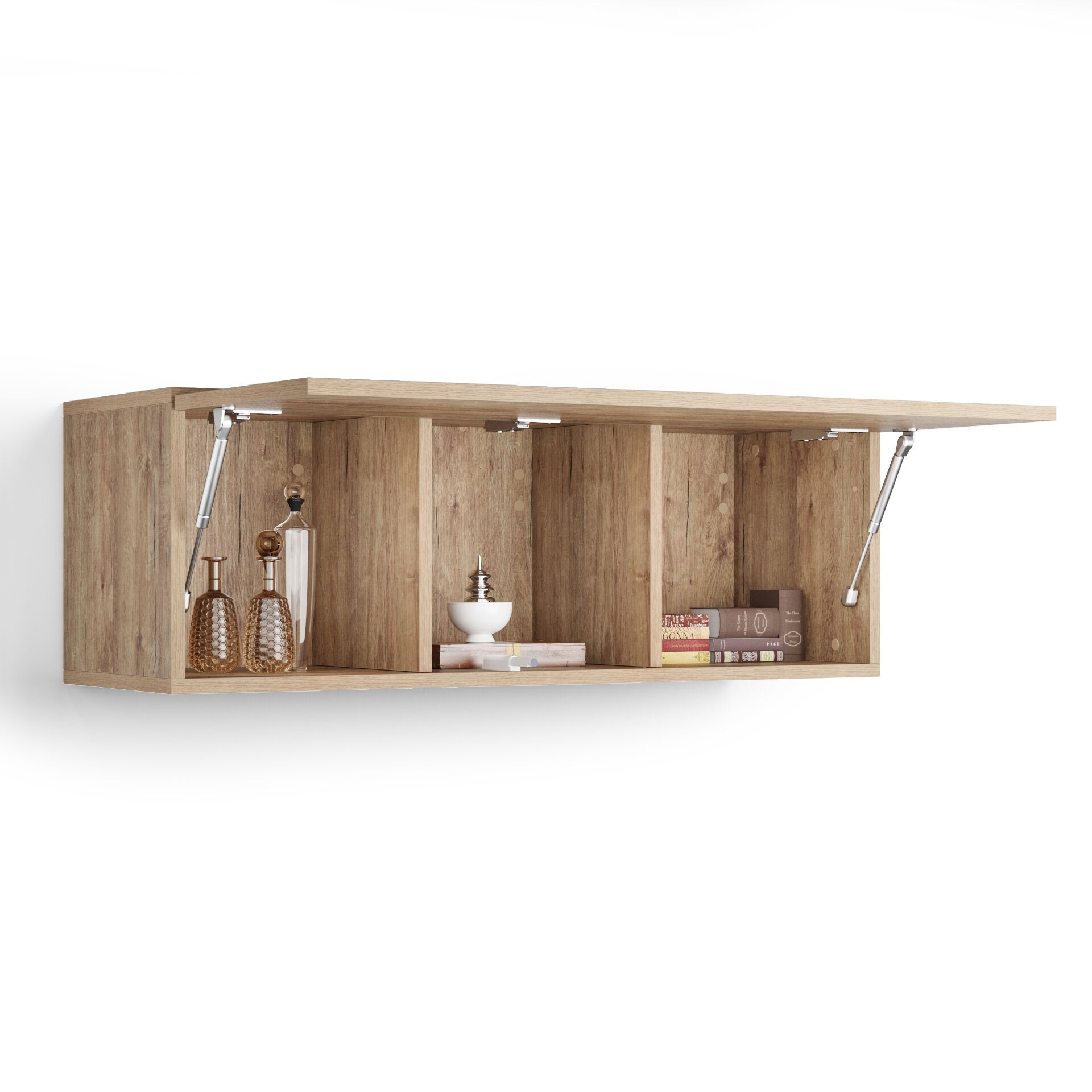 Горизонтальный навесной шкаф из меламинированного материала с дверным полотном Mobili Fiver Easy ARCH-00140422 - Вид №18