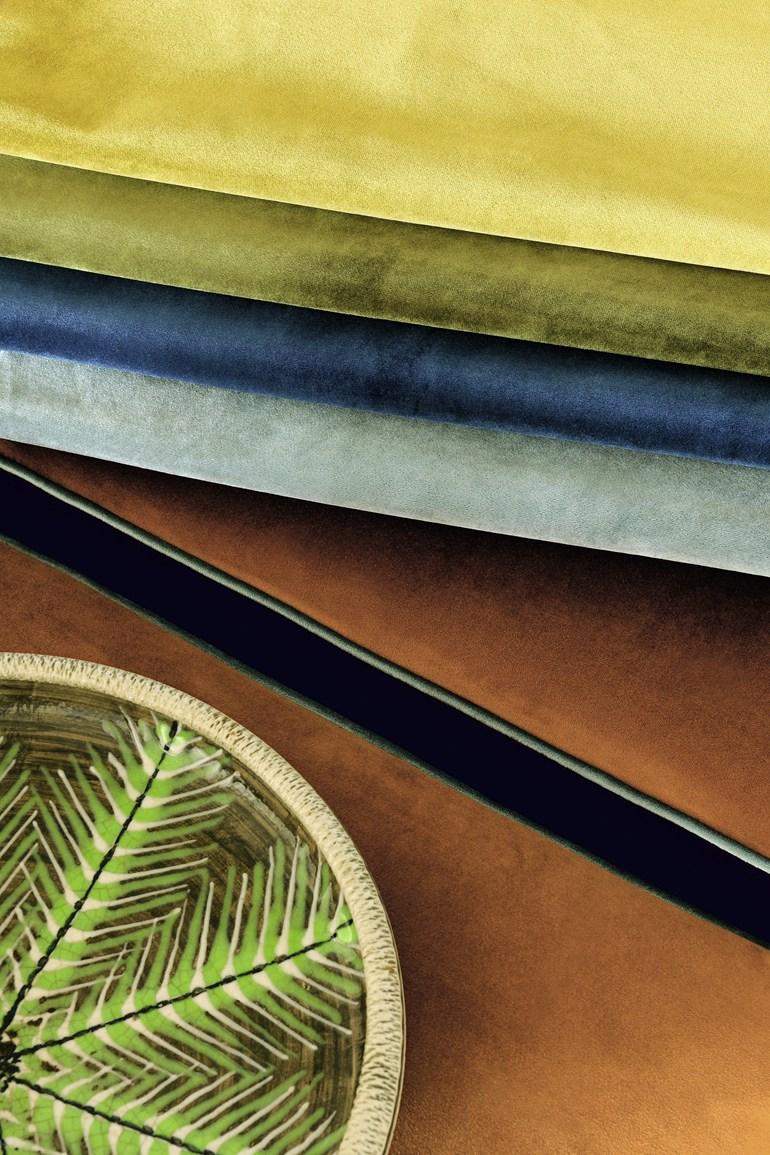 Élitis Однотонная бархатная обивочная ткань sun-id-1455188 - Вид №1