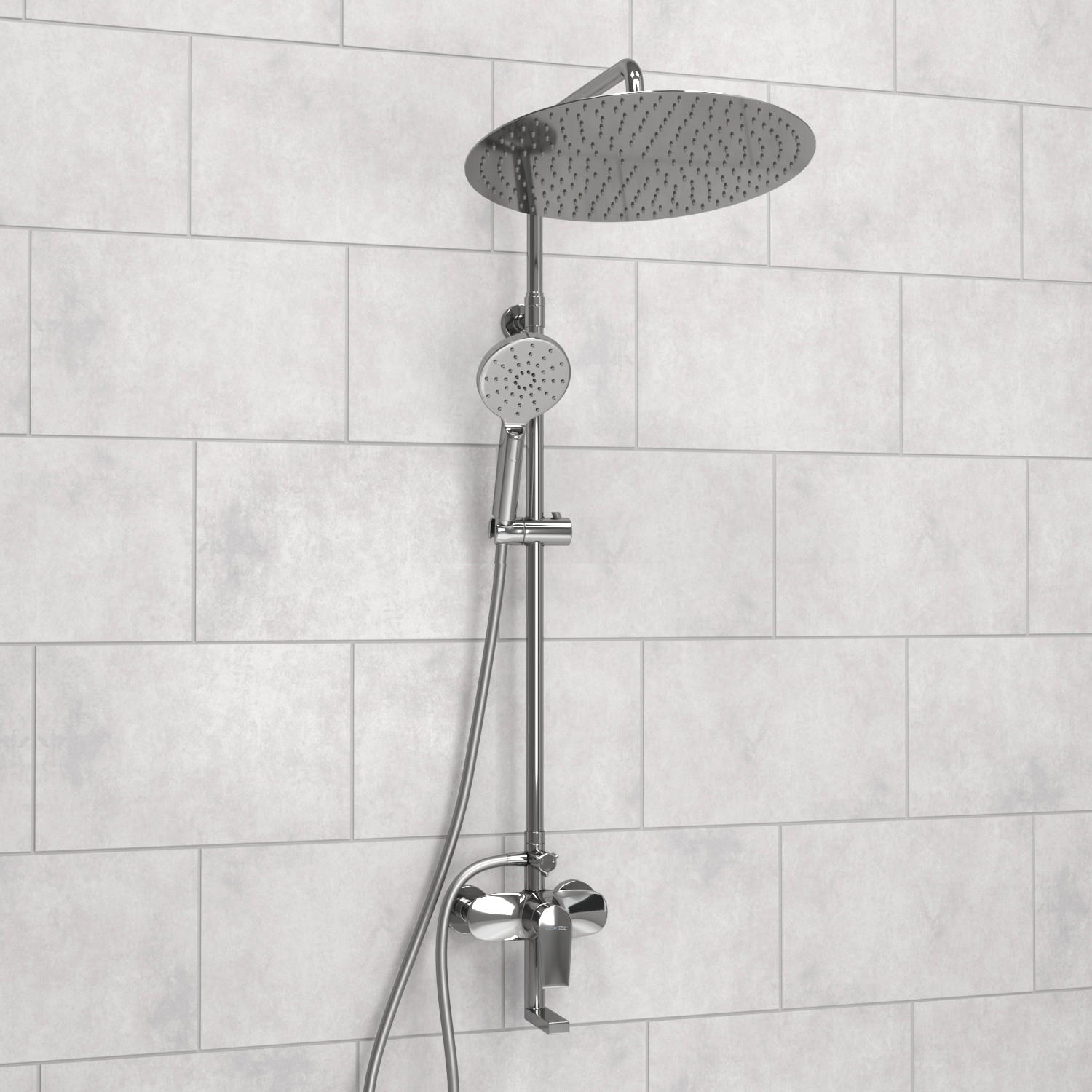 A166.117.127.087.CH Душевой комплект со смесителем WasserKRAFT 