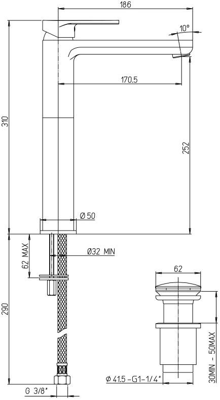 Jacuzzi ALBA 0LB00488JA00 - Вид №1