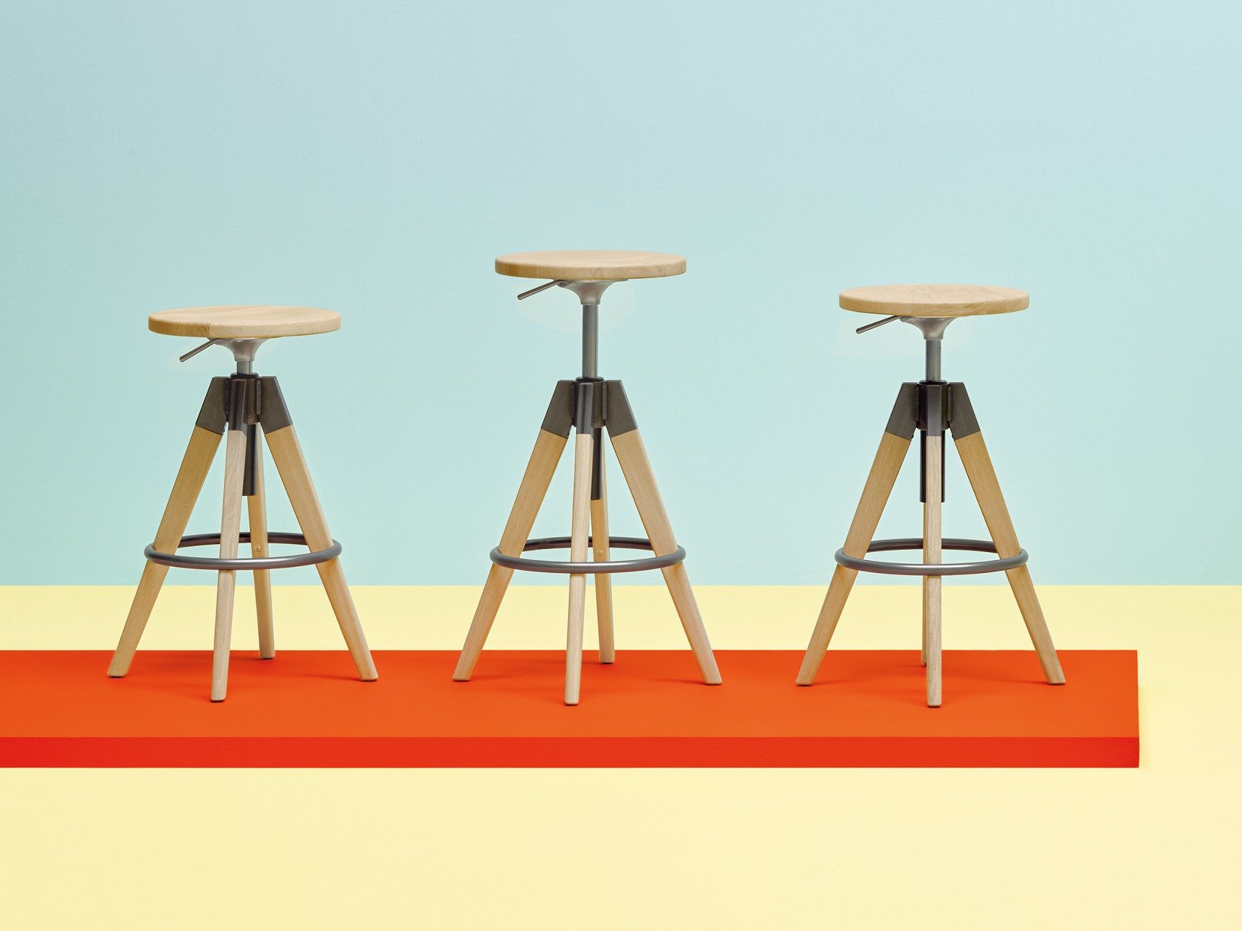 Дуб поворотный стул Pedrali Arki-Stool ARCH-00031377 - Вид №9