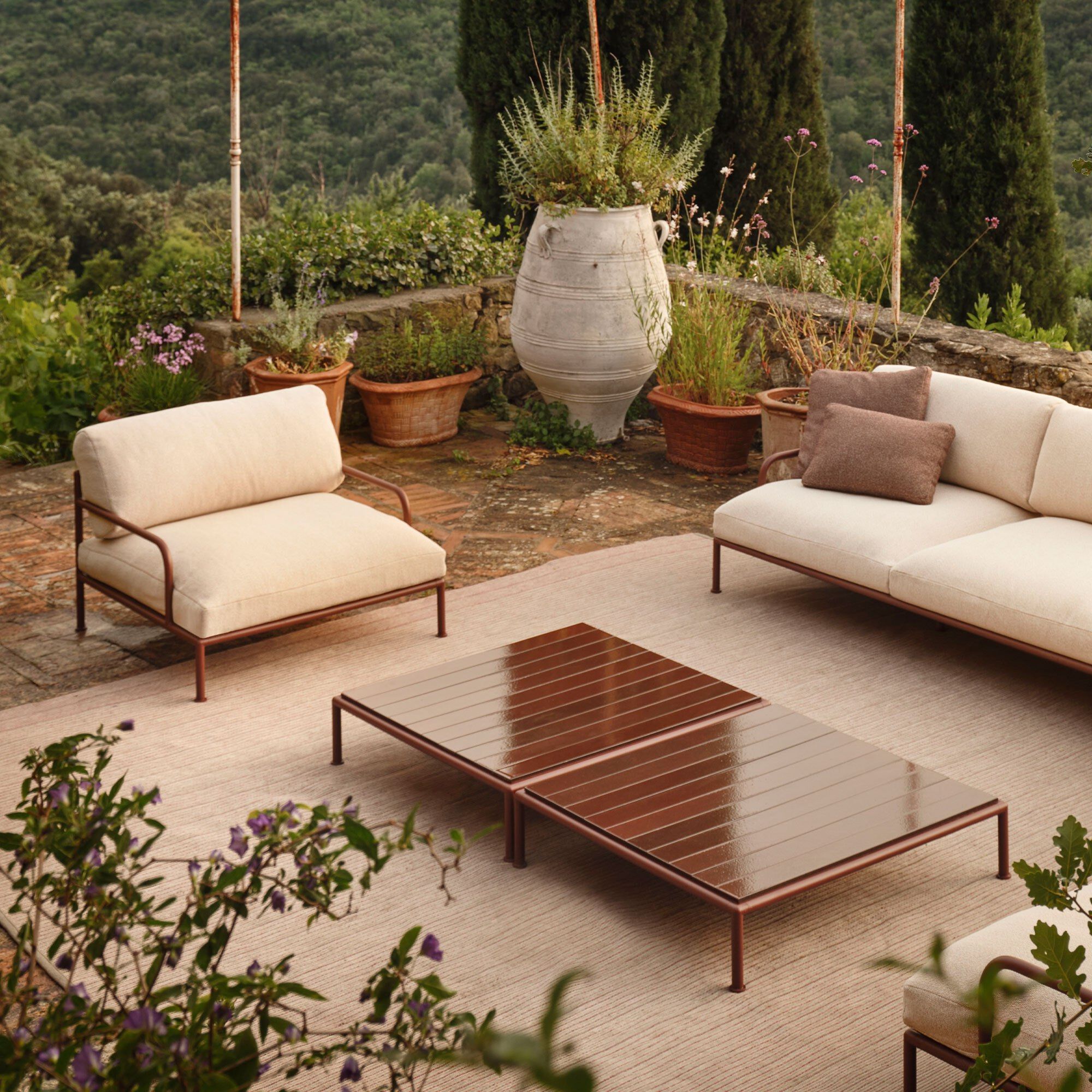 Тканевый садовый диван с подлокотниками FAST Roè ARCH-00001273 - Вид №2