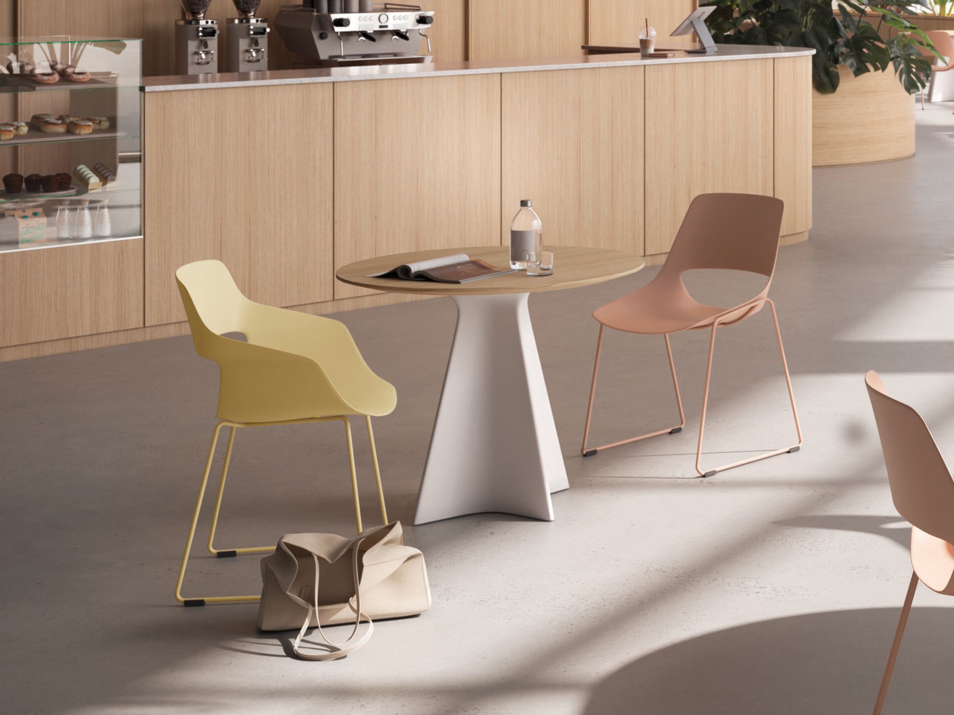 Круглый деревянный стол Brunner wave light ARCH-00098888 - Вид №2