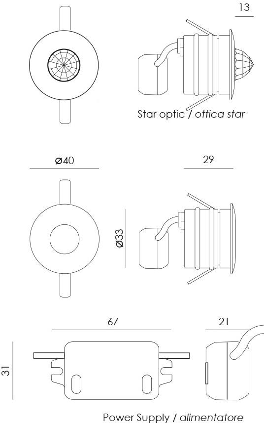 NEXO LUCE Круглый встраиваемый светодиодный светильник из нержавеющей стали Recessed-wet area nexo luce 2107 - Вид №2