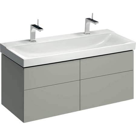 500.518.00.1 Шкафчик для раковины Geberit Xeno², шириной от 120 см, с четырьмя выдвижными ящиками Geberit  - Вид №6