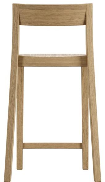 horgenglarus Высокий табурет из массива дерева со спинкой Lyra 11-680 - Вид №5