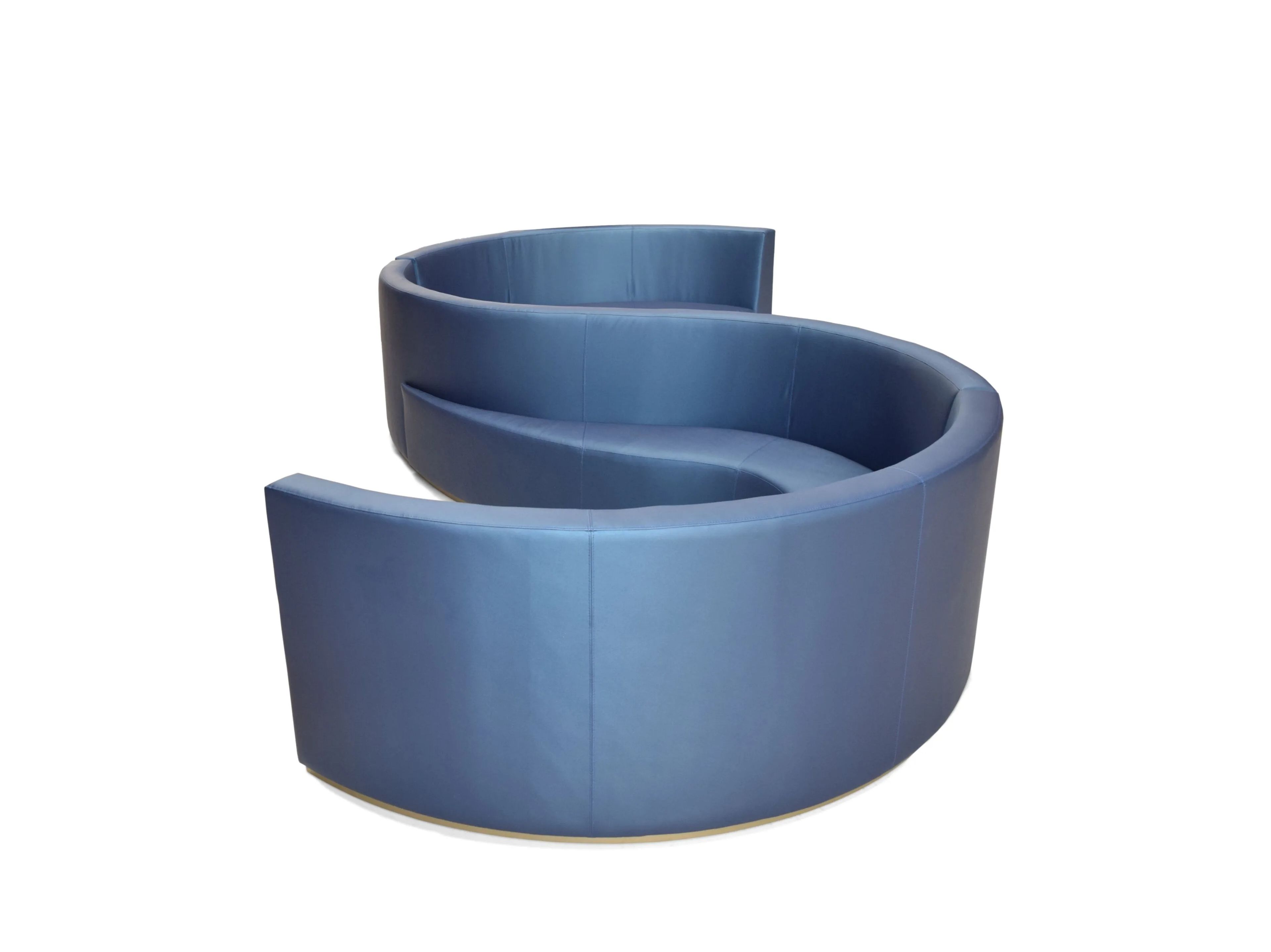 Модульная кожаная скамья со спинкой ABLE KAI ARCH-00068184