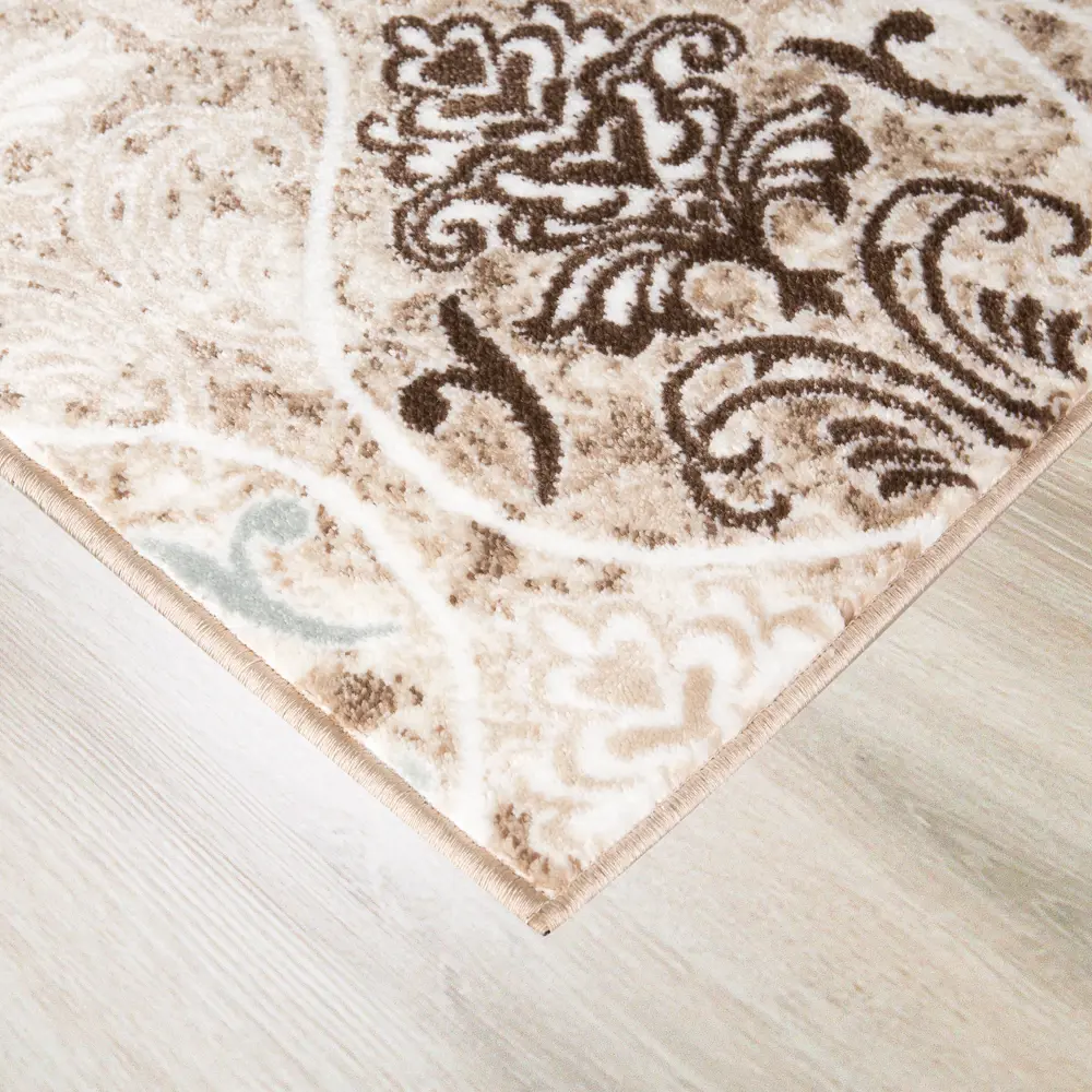 Ковер полипропилен Люкс L013 100x200 см цвет бежевый MERINOS STLM-2071002 - Вид №1