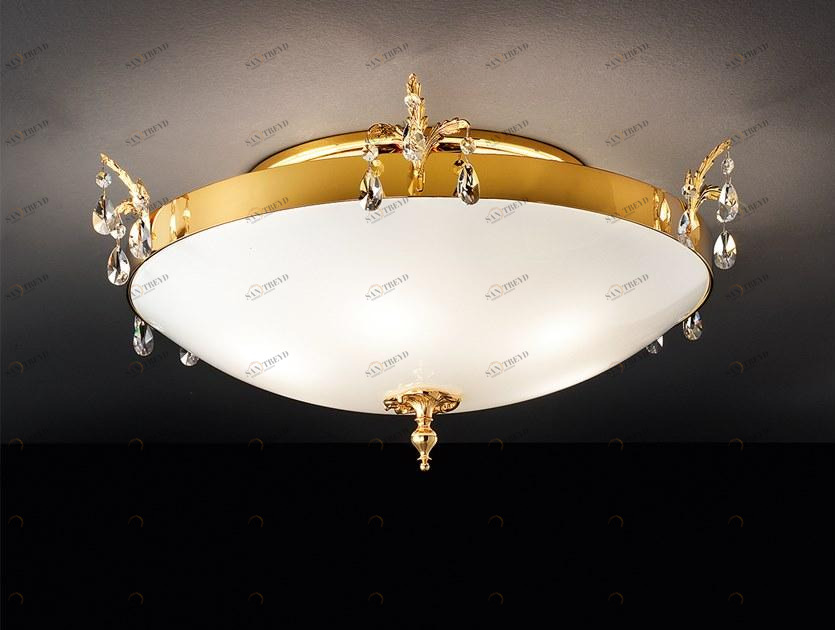 Masiero Стеклянный потолочный светильник с кристаллами Primadonna sun-id-1395401