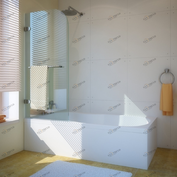 70X150GV001 Душевое ограждения на борт вынны GUTEWETTER Германия LUX