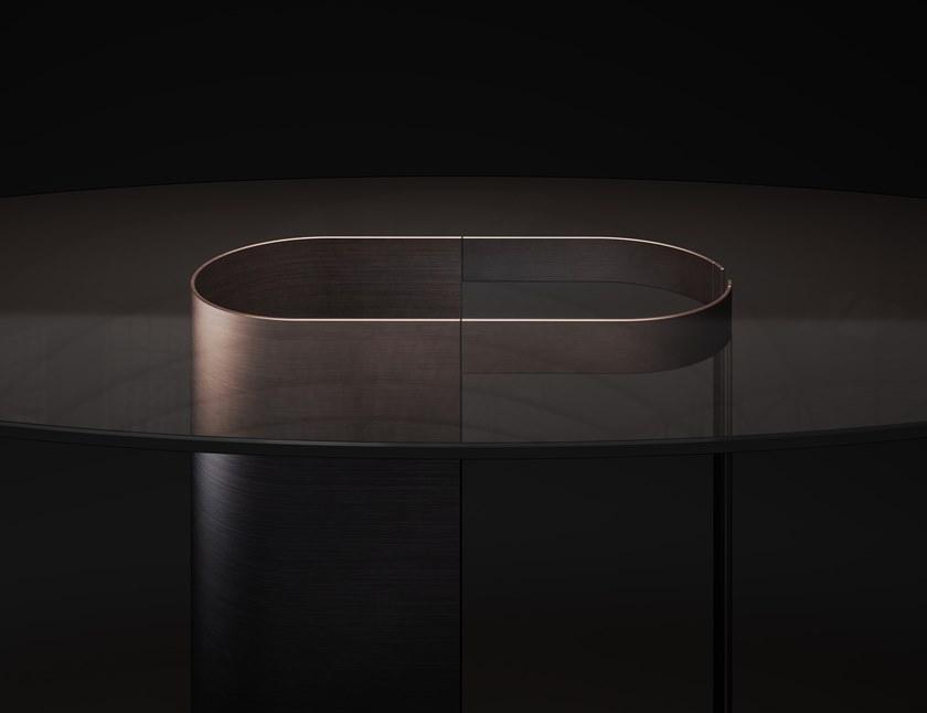 ROSSATO ARREDAMENTI Овальный обеденный стол из стекла Home sun-id-1377191 - Вид №2