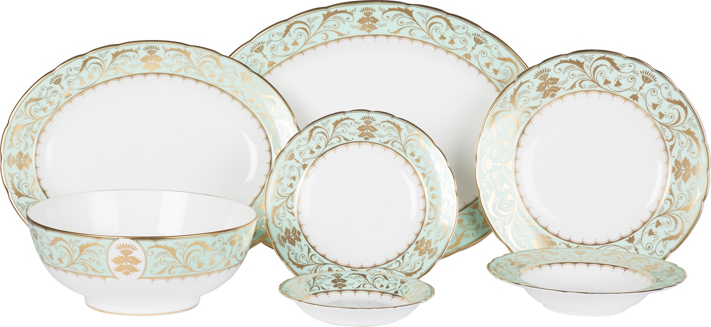 10630669 Royal Crown Derby Сервиз столовый Royal Crown Derby "Аббатство Дарли" 6/28 Фарфор 