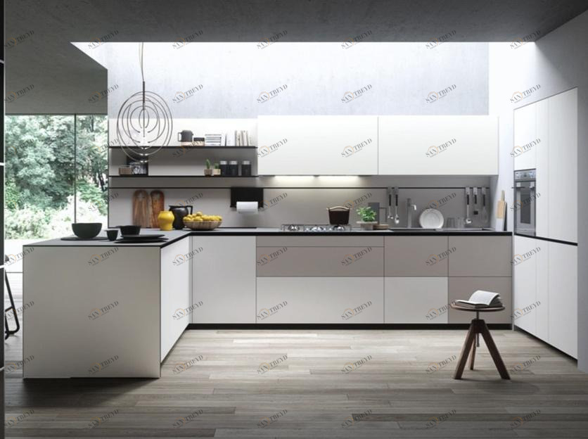 VALCUCINE Модульная кухня с полуостровом Forma mentis sun-id-1412614