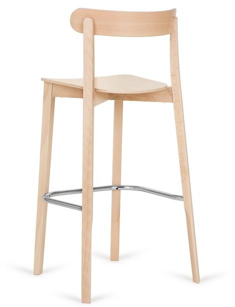 Paged Высокий деревянный табурет с подставкой для ног Icho sun-id-1406871 - Вид №1