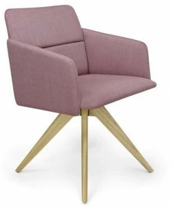 Crassevig Вращающийся стул на козелке из ткани Aura