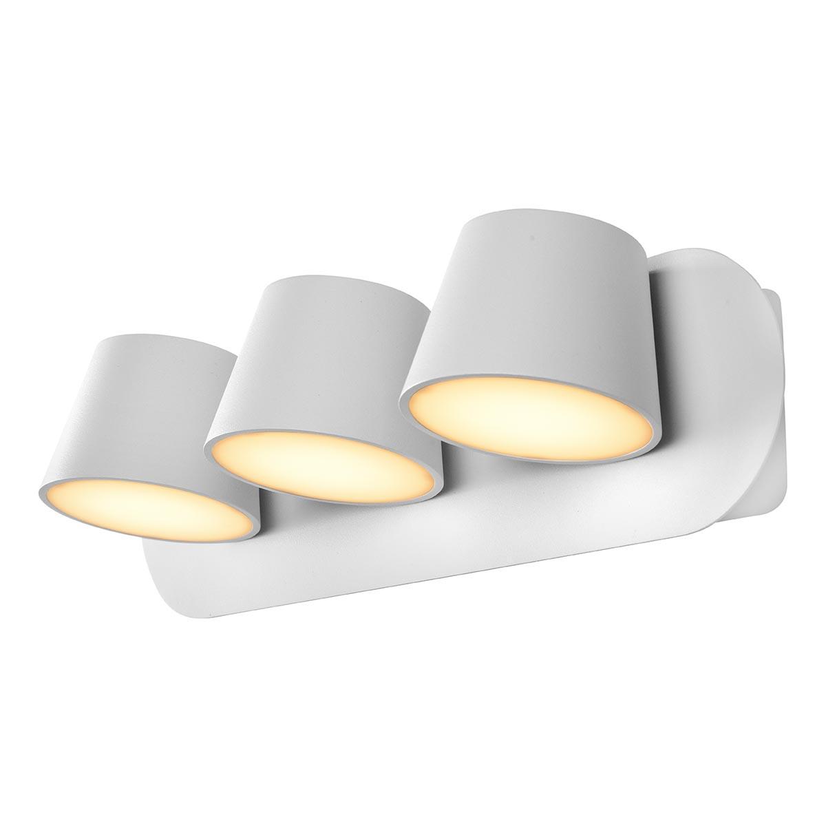 Спот настенный белый светодиодный iLedex Flexin W1118-3AS WH ILEDEX FLEXIN 00-3924665 Белый  - Вид №3