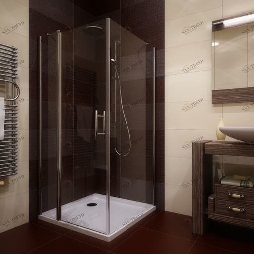 Душевая кабина 105x105 GK-603 стекло прозрачное GUTEWETTER LUX SQUARE 105X105GK603