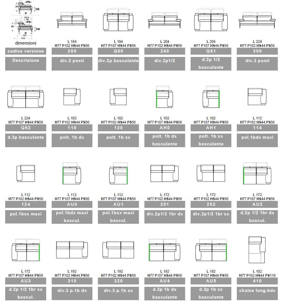 Модульный кожаный диван с подголовником и полуостровом Calia Italia премиум ARCH-00061715 - Вид №2