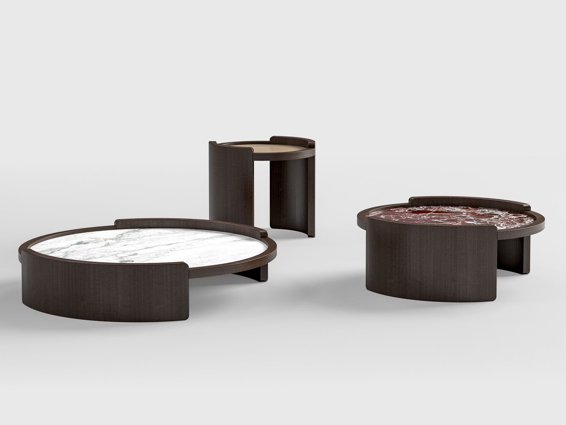 Круглый деревянный журнальный столик CPRN HOMOOD Shapes 2025 ARCH-00105315 - Вид №1