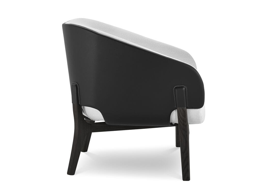 Кресло с подлокотниками из ткани и кожи i 4 Mariani Savile Row ARCH-00075627 - Вид №5