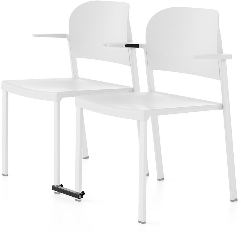 IBEBI Стул из полипропилена штабелируемый с подлокотниками Bio sun-id-1406171 - Вид №1