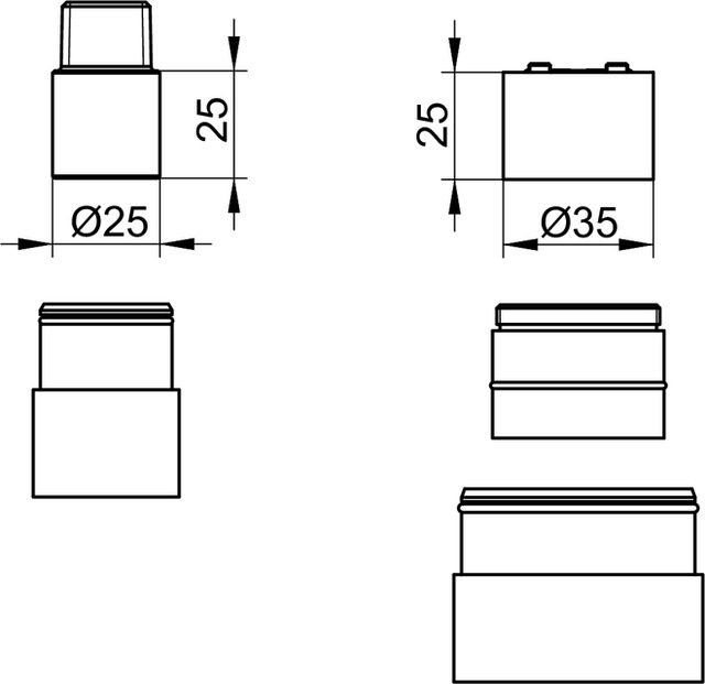 59916000071 Комплект удлинителей KEUCO Armaturenzubehör - Вид №2