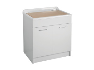 Шкаф для белья из ДСП с распашными дверцами