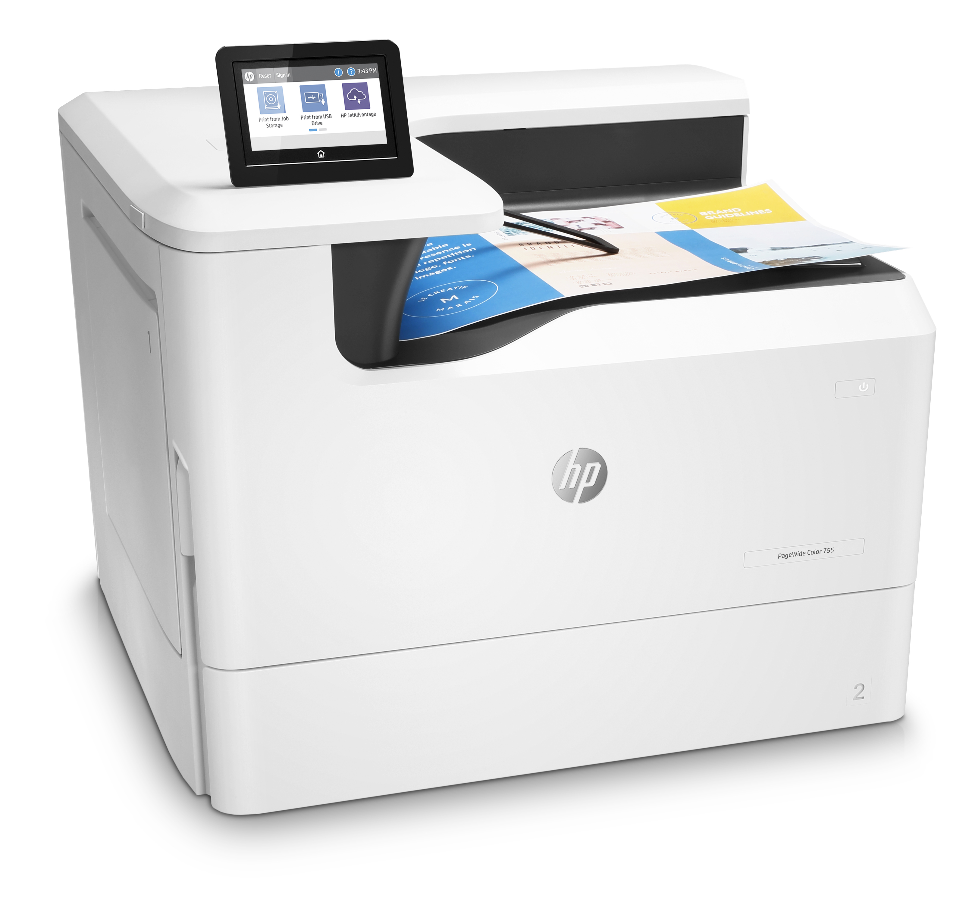 4PZ47A#B19 pagewide color 755dn printer HP Santreyd  - Вид №1