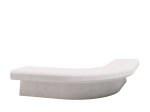 Модульная изогнутая бетонная скамья