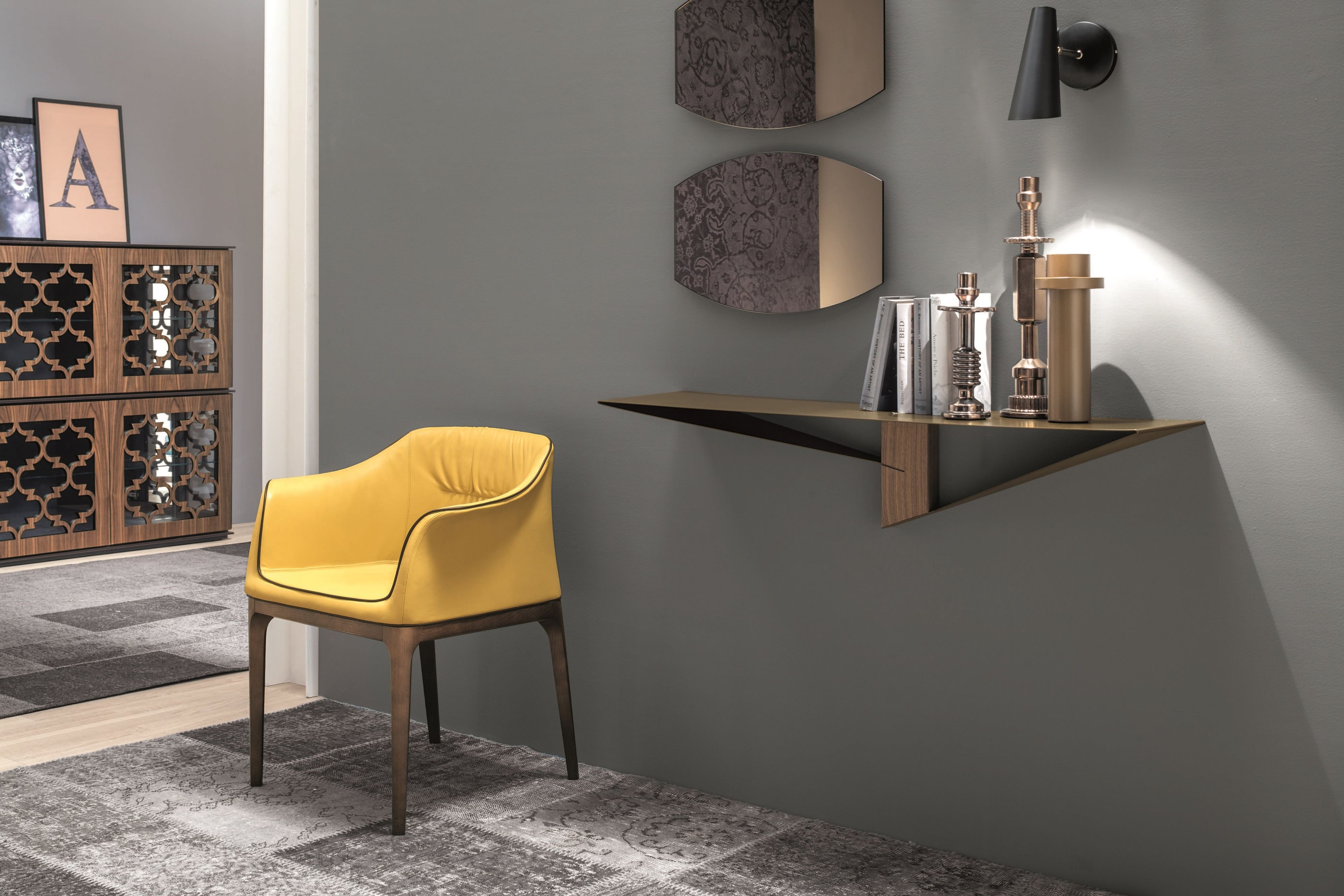 Окрашенная металлическая подвесная прямоугольная консоль Tonin Casa ARCH-00057368 - Вид №2