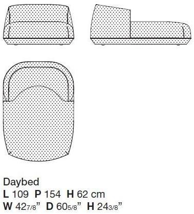 Kristalia Садовая кушетка sunbrella® с обивкой Brioni outdoor sun-id-1492252 - Вид №7