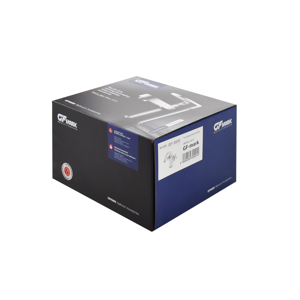 GFmark - Смеситель на раковину, металлокерамика, комбинированный, с белой эмалью, код: 5930  - Вид №1