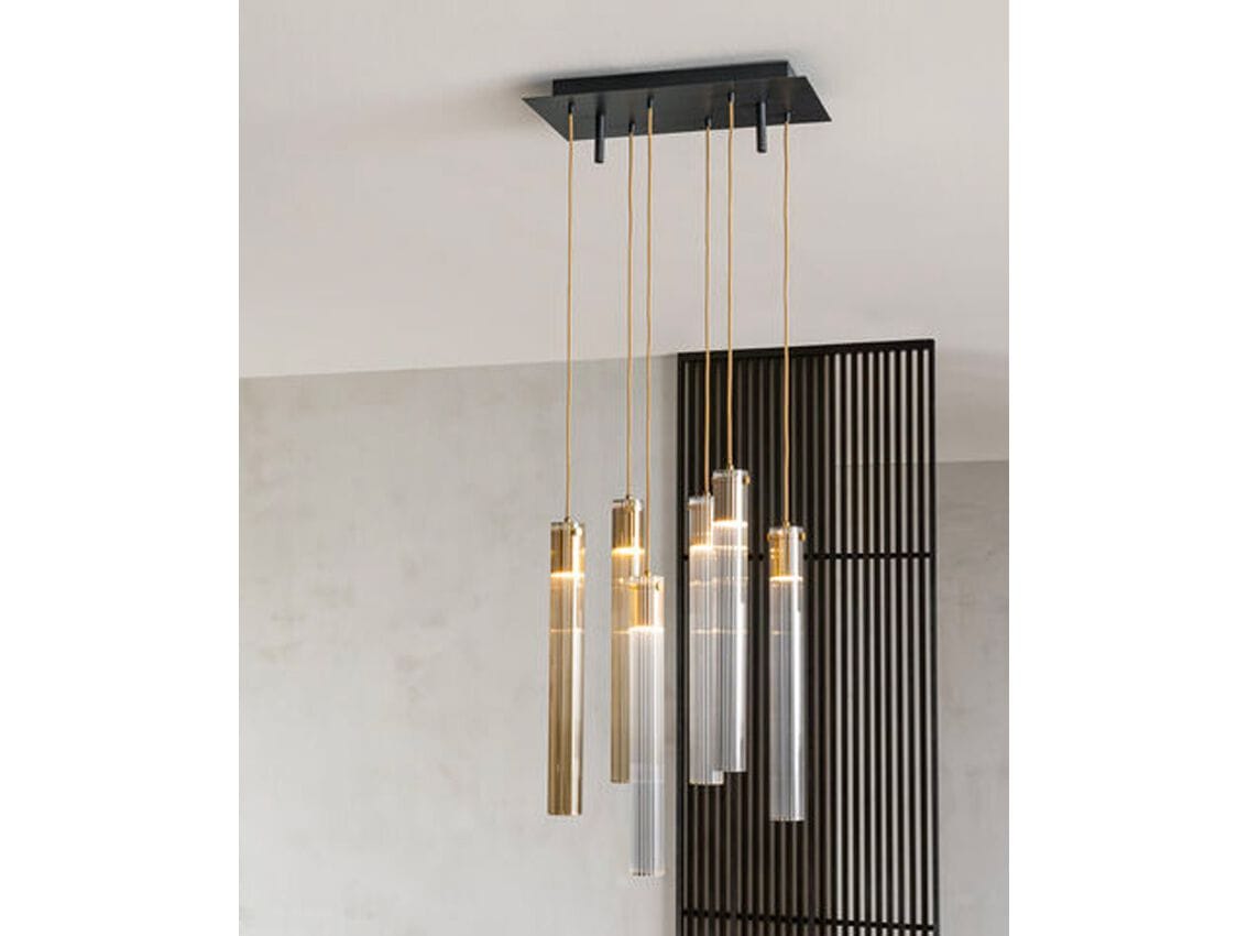 Подвесной светильник из стекла pyrex canneted RIFLESSI Tube ARCH-00001636