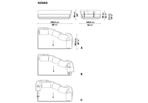 Секционный диван B&B Italia Noonu ARCH-00013428 - Вид №28