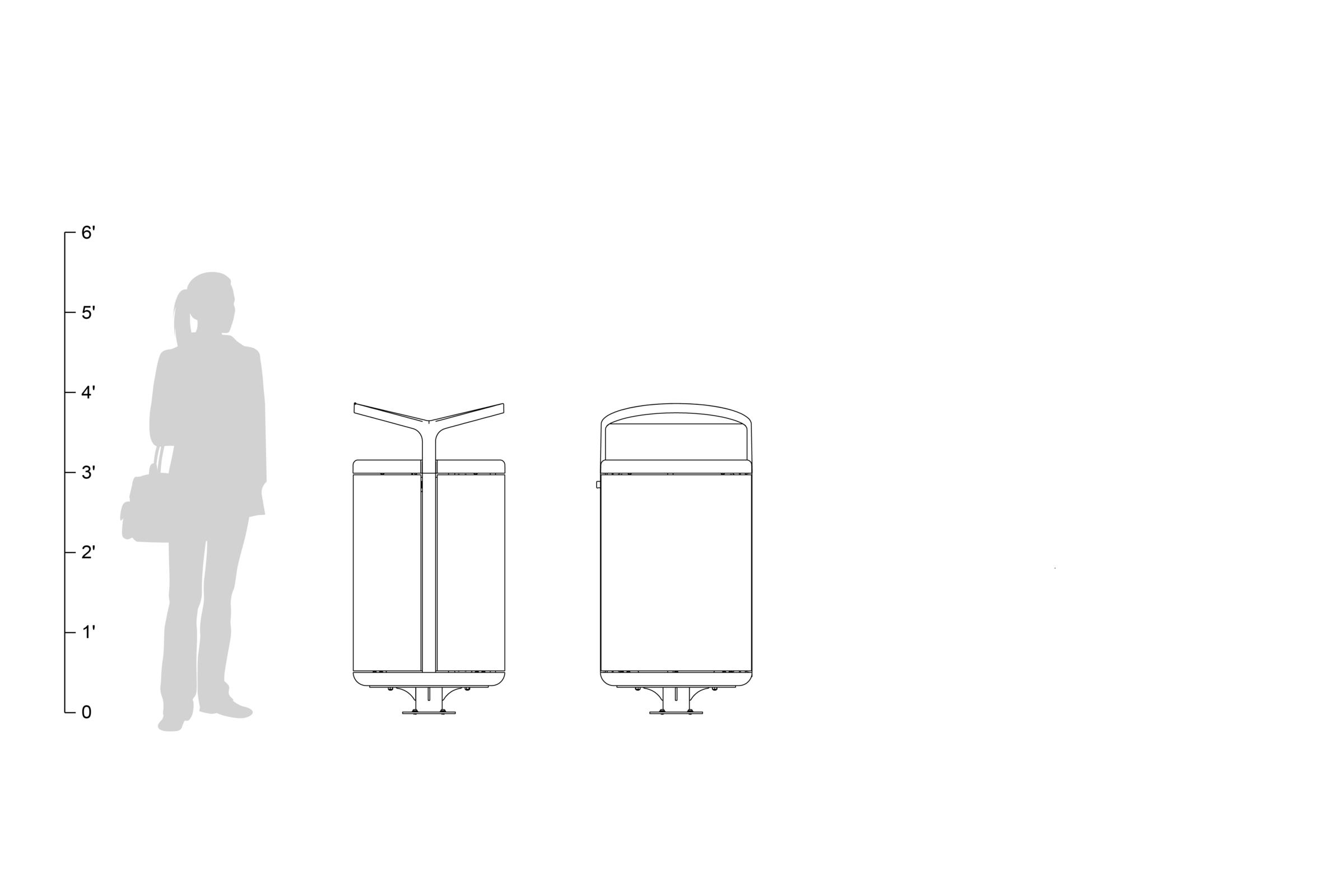 FSRT182 Tonyo мусор и контейнер для вторичной переработки  Forms-surfaces  - Вид №11