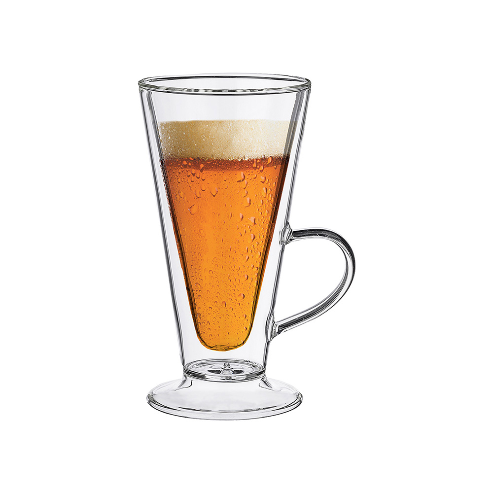 250-113 Посуда стеклянная Кружка с двойными стенками 170 мл d 7 см Lefard 