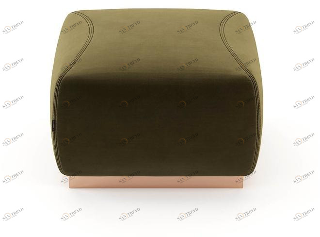 Laskasas Пуф из мягкой кожи sun-id-1347978