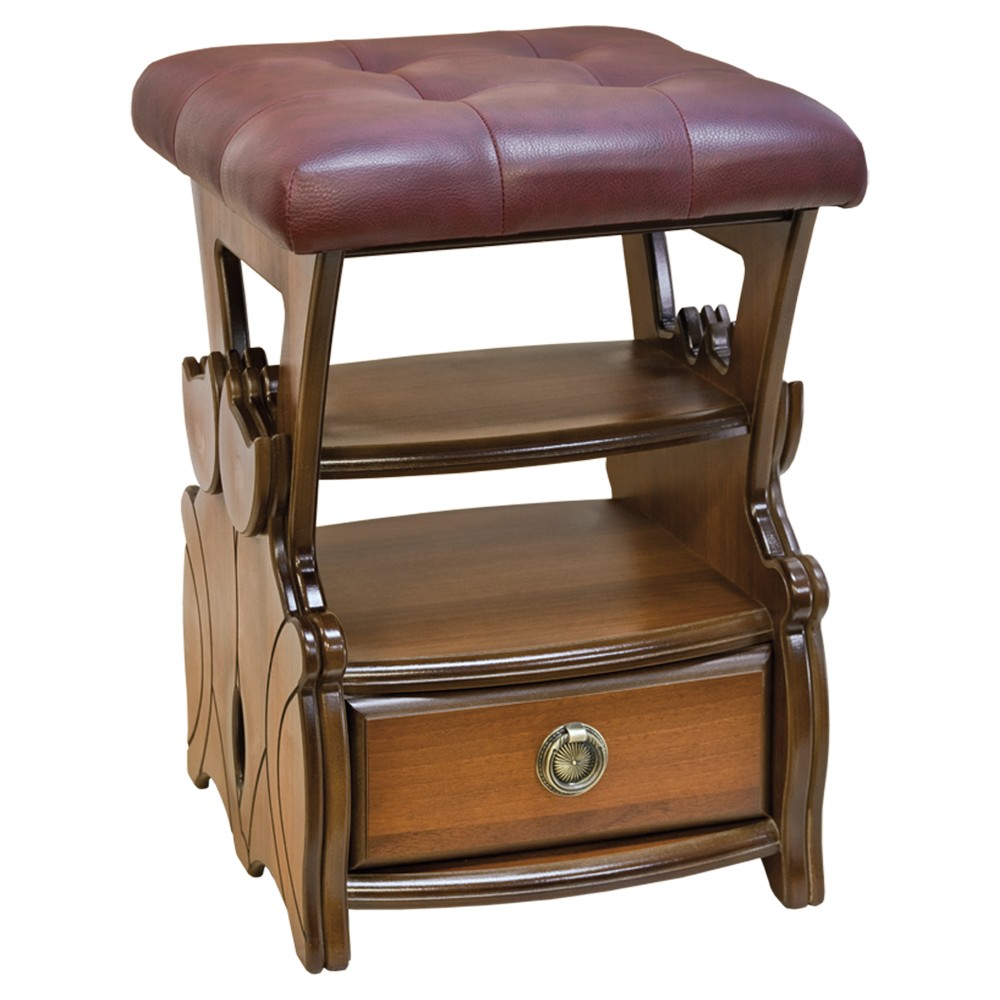 11178 Табурет с ящиком Марта 2 Бордо BOGACHO 4627138236659