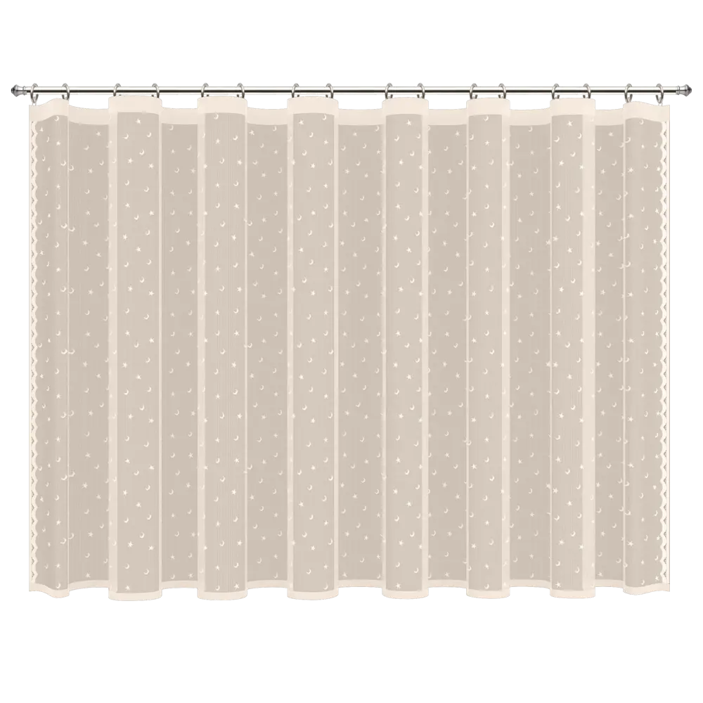 Тюль на ленте для кухни "Млечный путь" 245x165 см цвет экрю Santreyd STLM-2132018