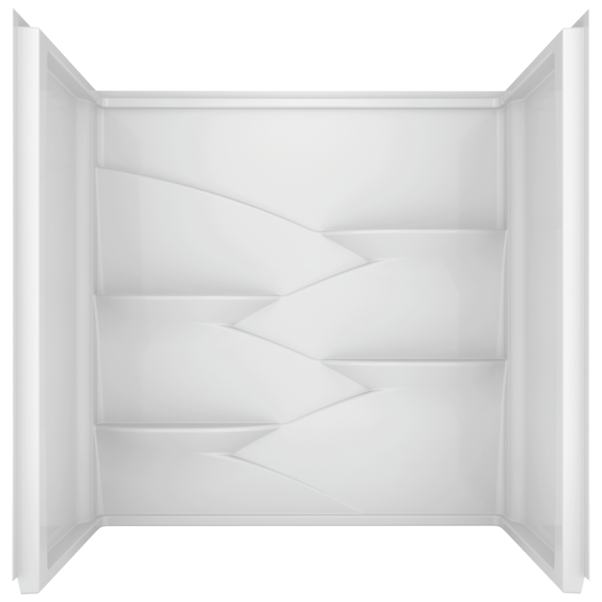 B66311-6032-WH Настенный комплект для ванны 60 "x 32" Delta Faucet Laurel Глянцевый белый