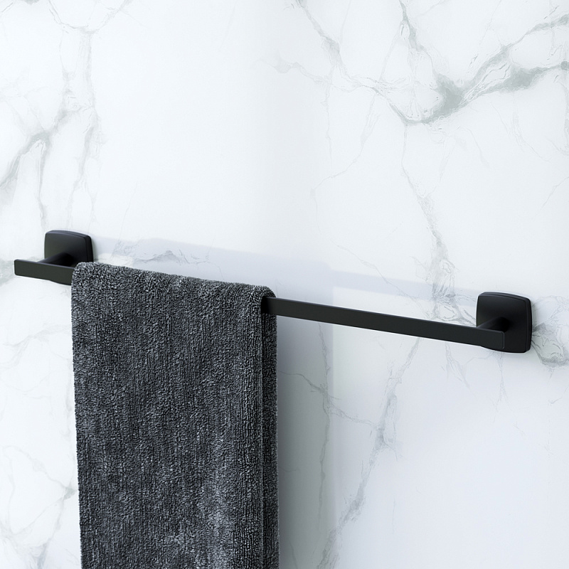 A90346422 Вешалка для полотенец 50 см черная AM.PM Gem - Вид №1