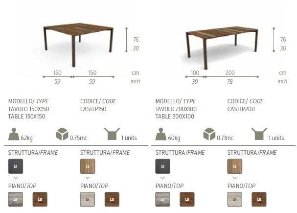 Talenti Прямоугольный деревянный садовый стол Casilda sun-id-1385481 - Вид №8