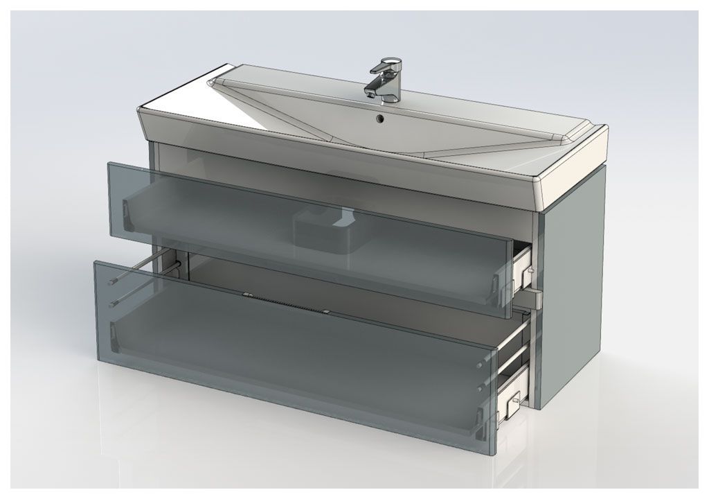 Тумба с раковиной Aquanet Виго 120 белый 0018340400168782 - Вид №8