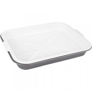 Т00011094 Туалет для котят, щенят малый с сеткой 30.5х25х4см Альфа-Юг