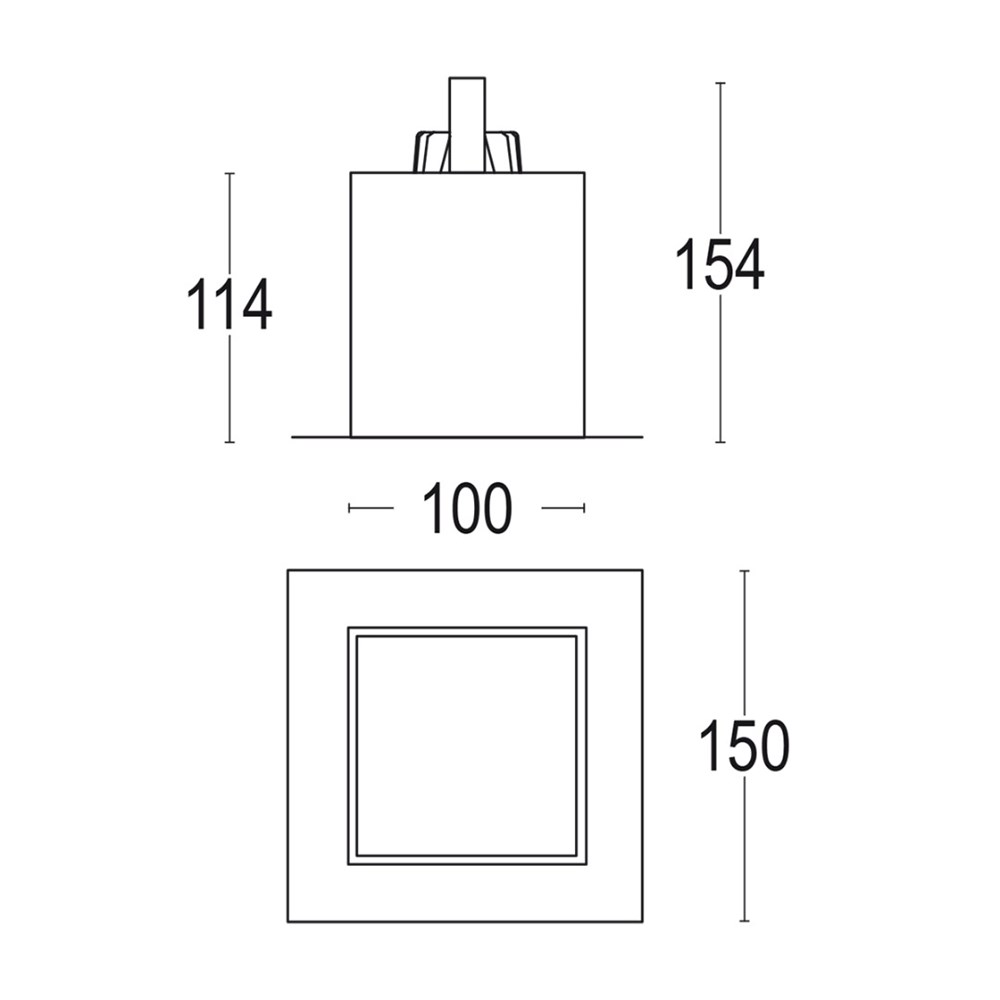 HIDE 1R SQ Ghidini Hide SQ .01 Белый (Матовый)  - Вид №1