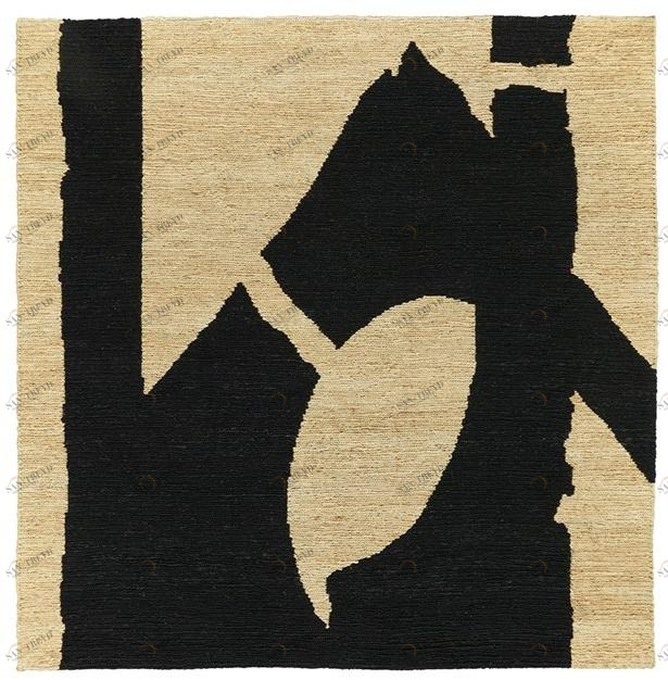 Toulemonde Bochart Квадратный джутовый коврик ручной работы The designers sun-id-1365066